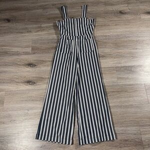 Rolla's Women's Jumpsuit Striped Wide Leg Sailor Nautical XS Blue/White